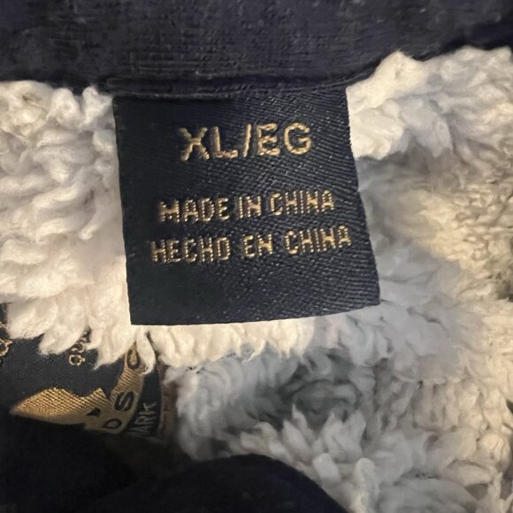 Freedom Foundry Men’s Shacket XL Blue/Gray Plaid Sherpa Lined Fleece Jacket - Picture 4 of 12